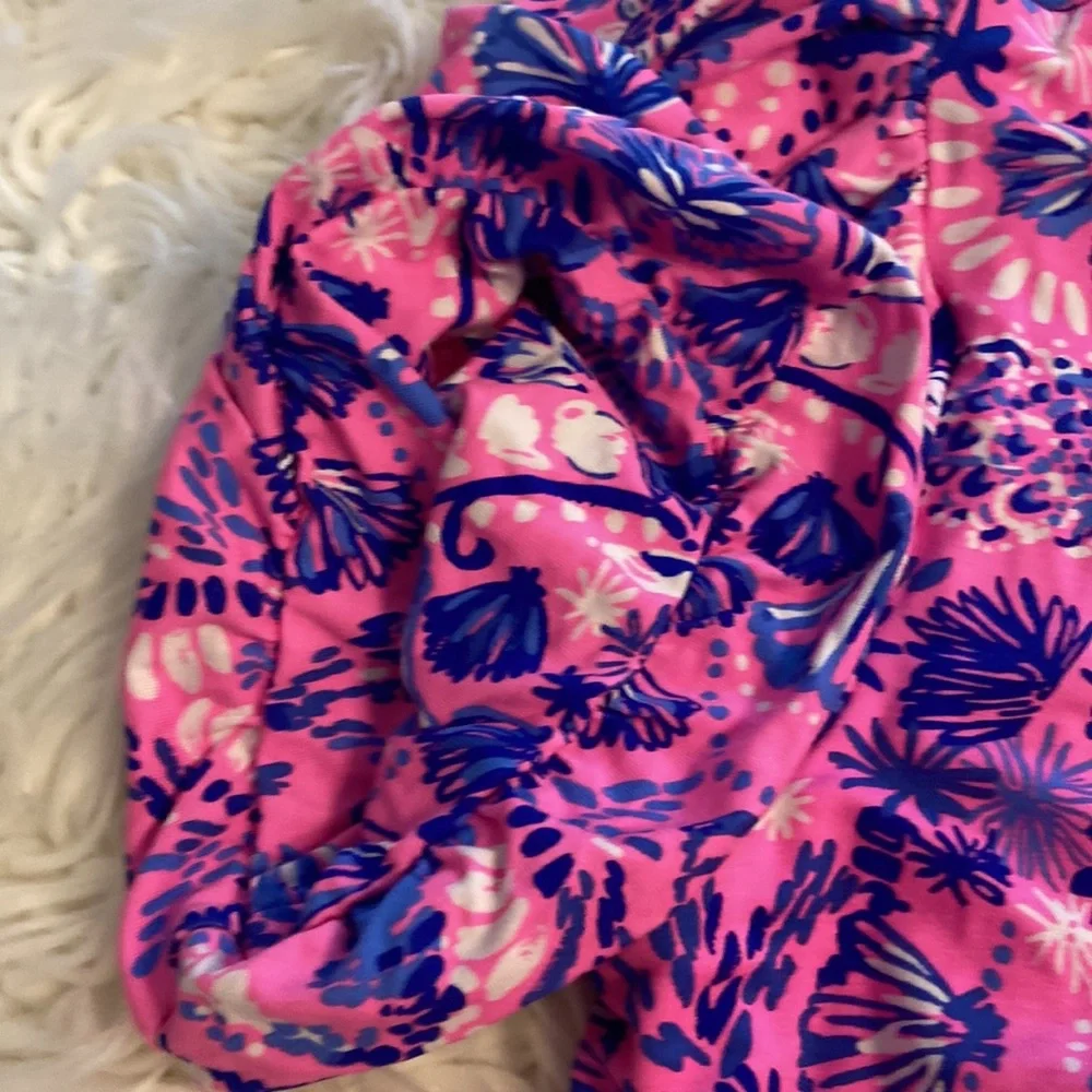 Lilly Pulitzer Maxi Vibrant Pink and Blue Dress size XL BNWOT see all photos - Picture 12 of 16